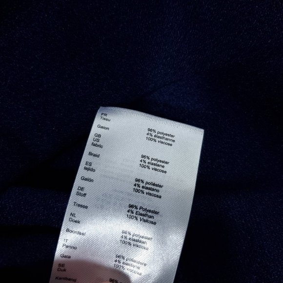 Maje Navy Blue Crochet Amour Designer Remala Dress - Picture 12 of 12